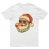 Cool Santa Claus Heart TShirt Unisex Gift Retro Seasonal Funny Xmas Unisexs a