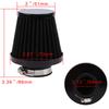 54mm Motorcycle Cone Style Air Filter Large Displacement with Adjustable Clamp