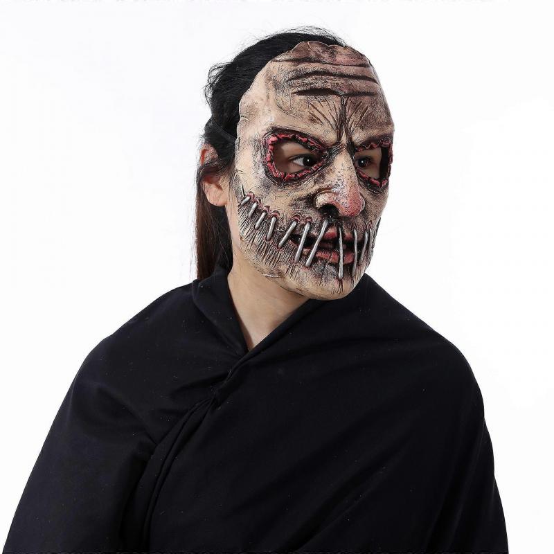 Halloween Party Big Mouth Nail Terror Mask Latex Ghost Festival Soft Simulation Headset