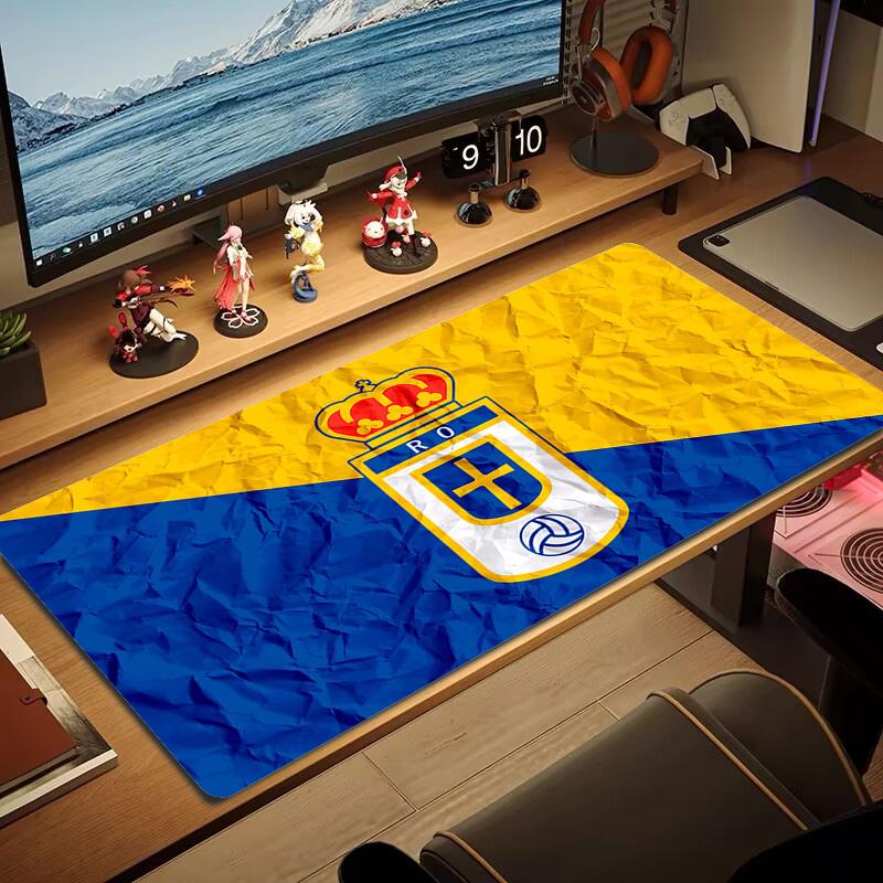 Real Oviedo Color Mouse Pad Large Gaming Table Cushion Non-slip Laptop Tablet Big Mousepad XXL Mat Mini PC Playmat With Lock edge