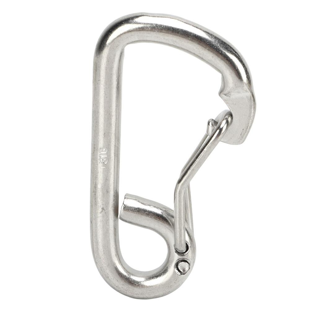 80mm Scuba Diving Safety Carabiner 316 Stainless Steel Diving Carabiner Scuba Diving