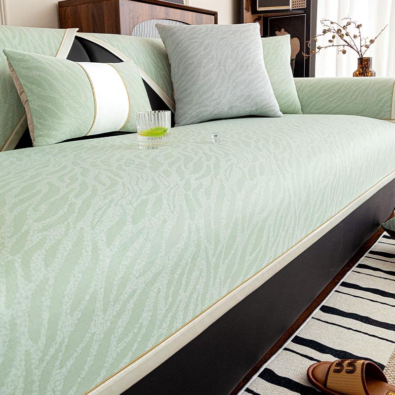 

Summer New Sofa Cushion Cool Feeling Ice Silk Sofa Cover Cool Cushion Light Luxury High Sense Non-Slip Mat Seat Cushion 70*70cm