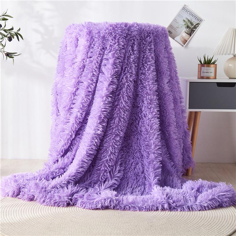 Plush Velvet Double-Layer Blanket for Kids Sofa or Quilt Cover