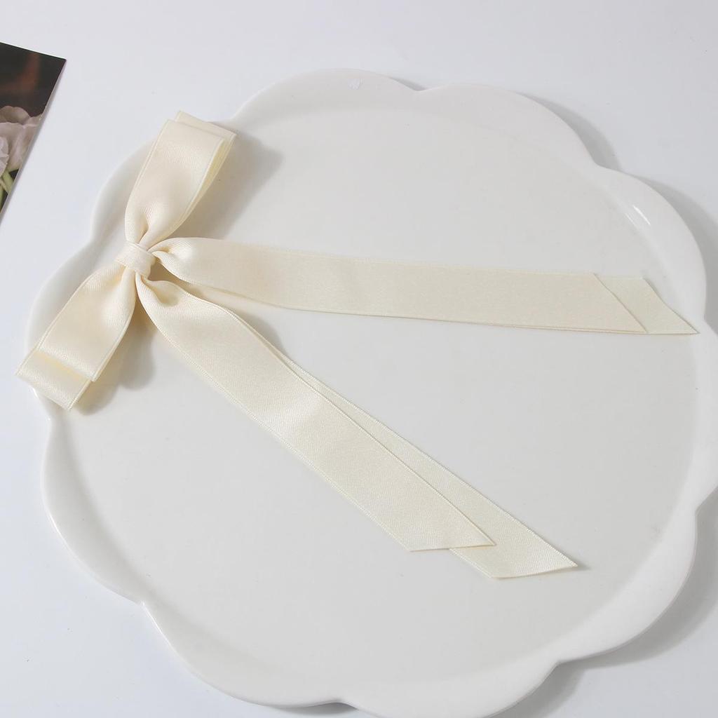 Ballet Style 4cm Bow Duckbill Hair Clip - Sweet Ribbon Hair Accessory