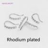 Multi Sizes 14K Gold Plated U Shape Earring Hooks Fittings Inlaid Zircon Ear Wire Hooks For DIY Jewelry Making Accessories Craft