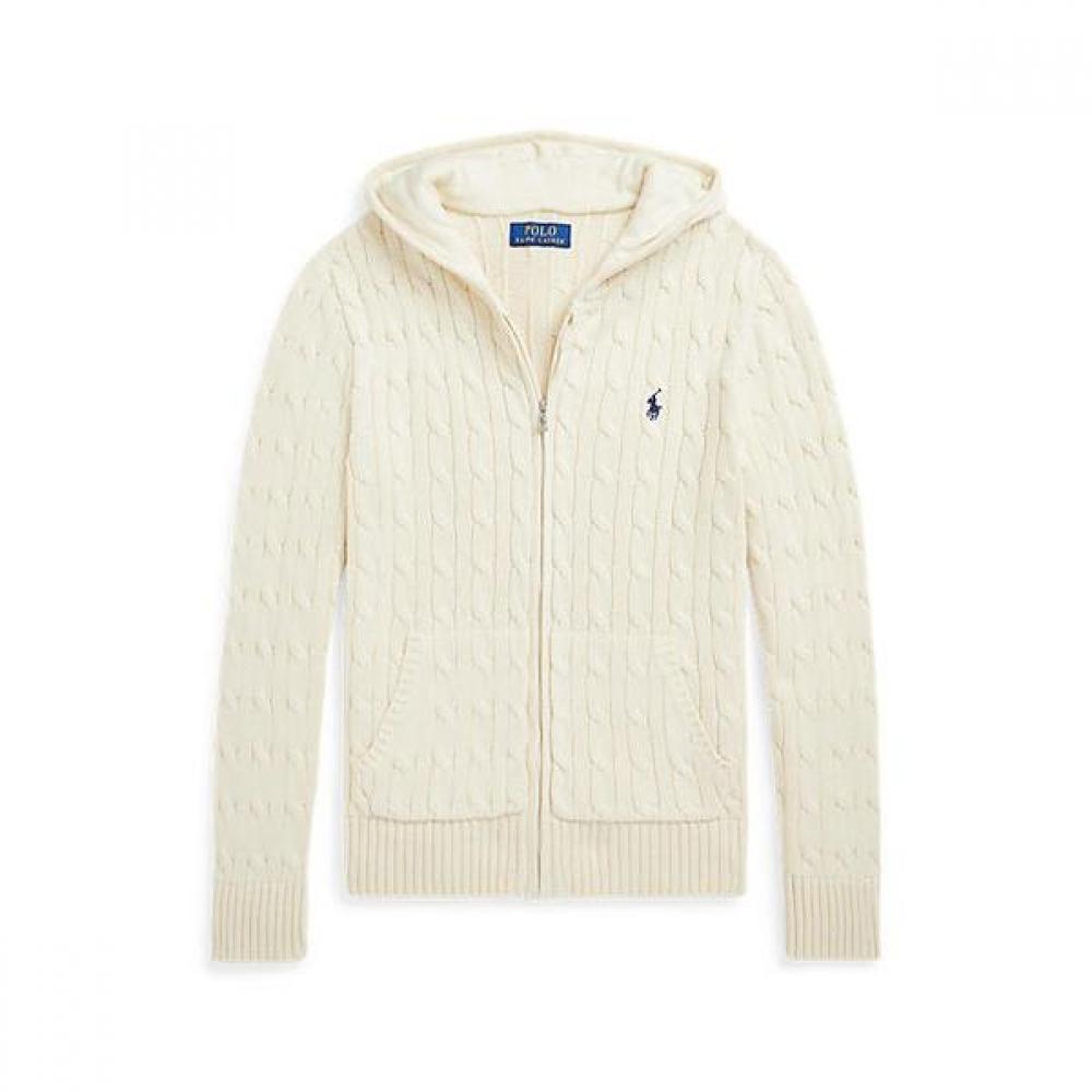 Polo Kids Boys Cable Cotton Hooded Full Zip Sweater Cwposwey6820521101 S