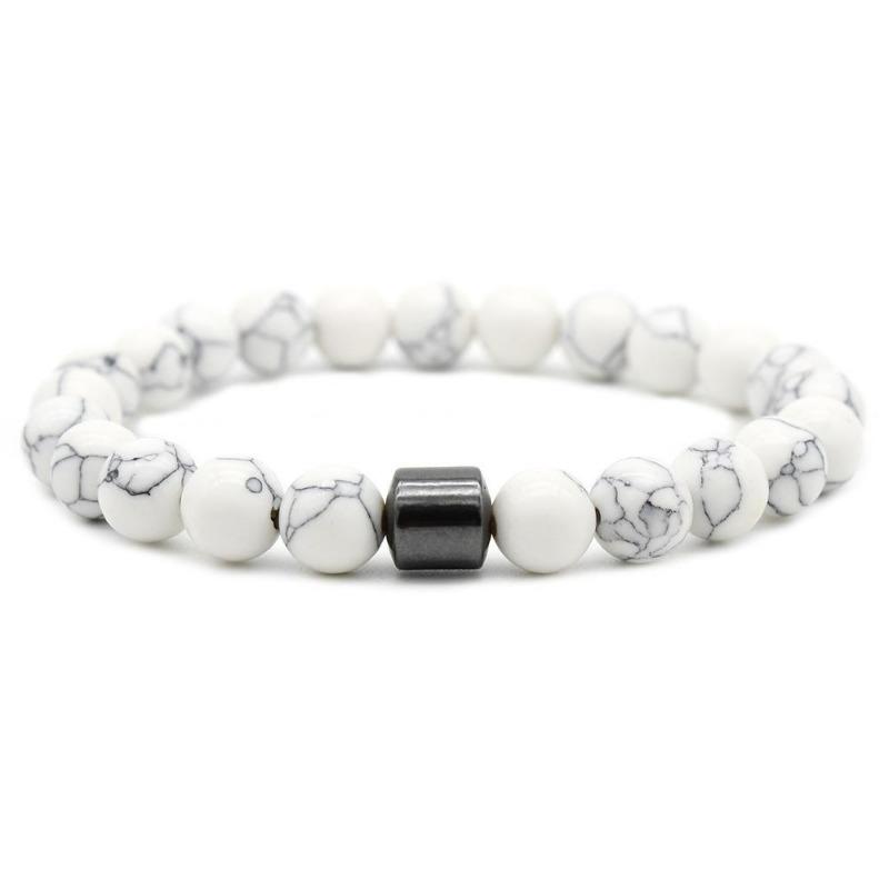 Braccialetto dimagrante alla moda, braccialetto micro magnetico, braccialetto in pietra naturale, braccialetto da donna con terapia magnetica, gioielli che creano una forma del corpo perfetta