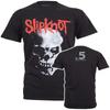 T-shirt Slipknot .5: The Gray Chapter Teschio Nero Ufficiale Nuovo