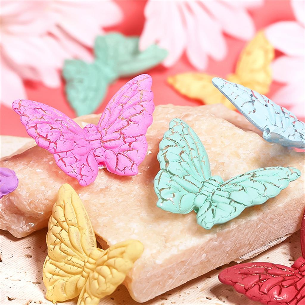 CH47 UV Exquisite Electroplated Cute Butterfly Beads Bracelet Simulation Diy Pen Handmade Jewelry Accessories Material Beads