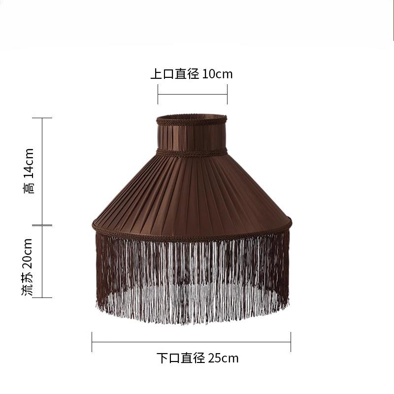 Lampshade E27 Minimalist Fabric Tassel Lamp Cover Dining Living Room Bedroom Table Lamp Shade Chandelier Floor Lamp Wall