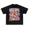 Football Club Poster T-shirt Men and Women Summer Cotton Y2K Clothing Casual Fashion Round Neck Short Sleeved Tee Streetwear