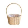 Cesta tejida de ratán artificial: Bolso Creativo con Arreglo Floral y de Regalo