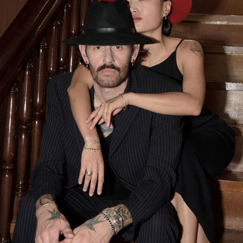 ODDCOLLET Tears earring (onyx)