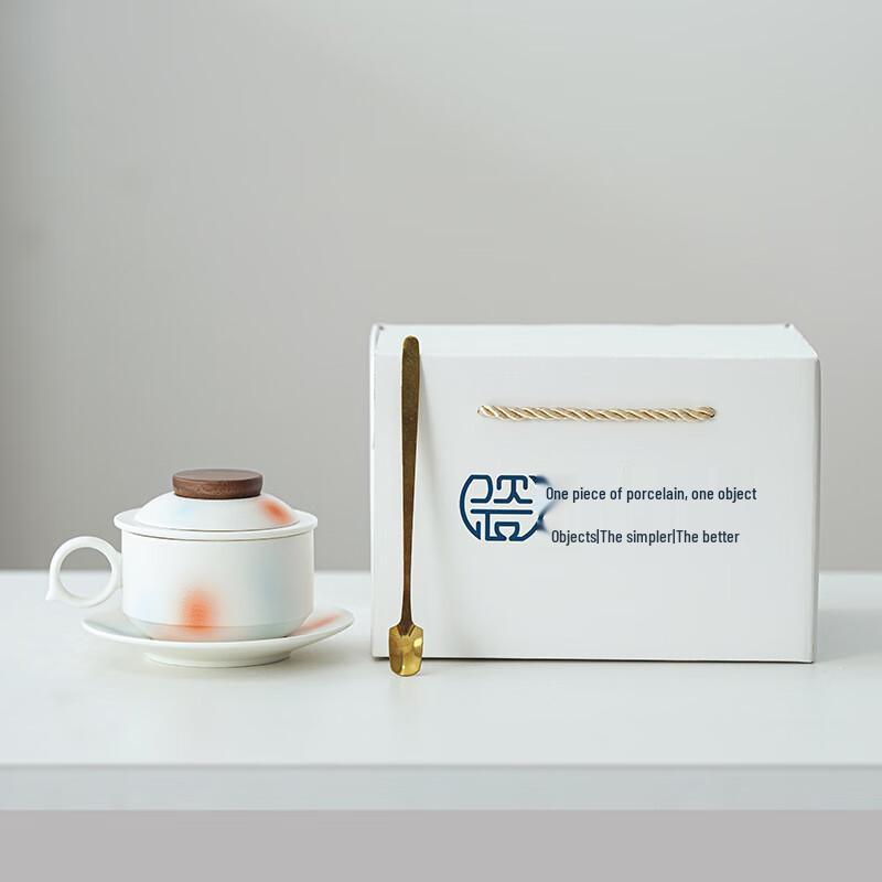 Iridescent Ceramic Tea Mug with Infuser & Spoon Gift Set Mug & Spoon Iridescent Gift Set