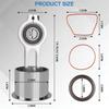 Air Compressor Piston Kit Oil Freeing Connecting Rod Replacement Suitable for 919.167320 919.152811 KK-4835 KK-5081 A027