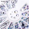kads AB Round Nail Art Decorations Nail Art Rhinestones for Nails Accessories for Nail Decoration Rhinestone Supplies