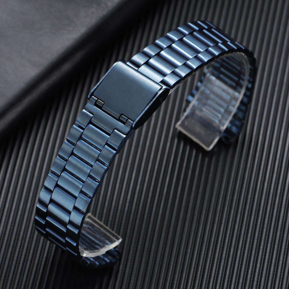 for F-91W Stainless Steel Watchband 18mm Strap for SGW400 F84 F105/108/A158W/168 AE1200/1300 Men's Women's Metal Bracelet Belt