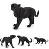 Black Panther Pvc Wildlife Model With Realistic Detailing For Collection And Display