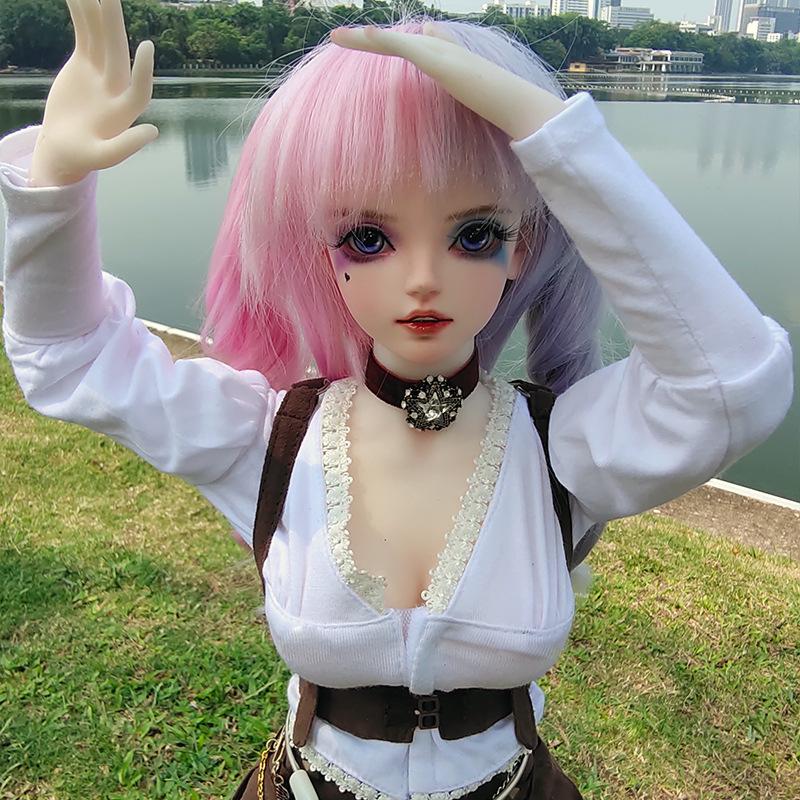 50cm Men's Sex Doll Cosplay Clown Harley Quinn Demon Hand-Made Masturbation Cup Erotic Sex Toy