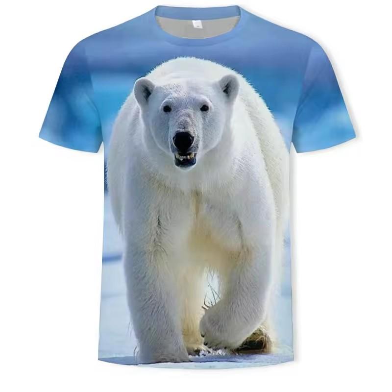 

Russian 3D T-shirt Bear 6XL Casual T-shirt Top Men s 3D T-shirt Cool T-shirt S