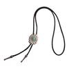 Western Cowboy Bolo Tie Flower Necktie Necklace Costume for Sweater American Bolo Tie Western Jewelry