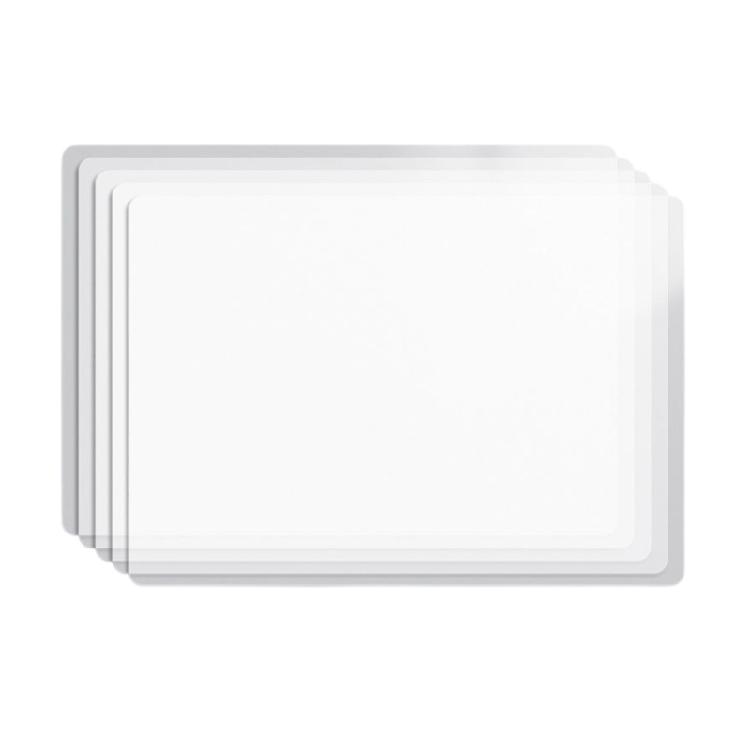 5 Pcs A3 A4 Clear Writing Pad Plastic Writing Mats Portable Exam Board For Students Exams Homework