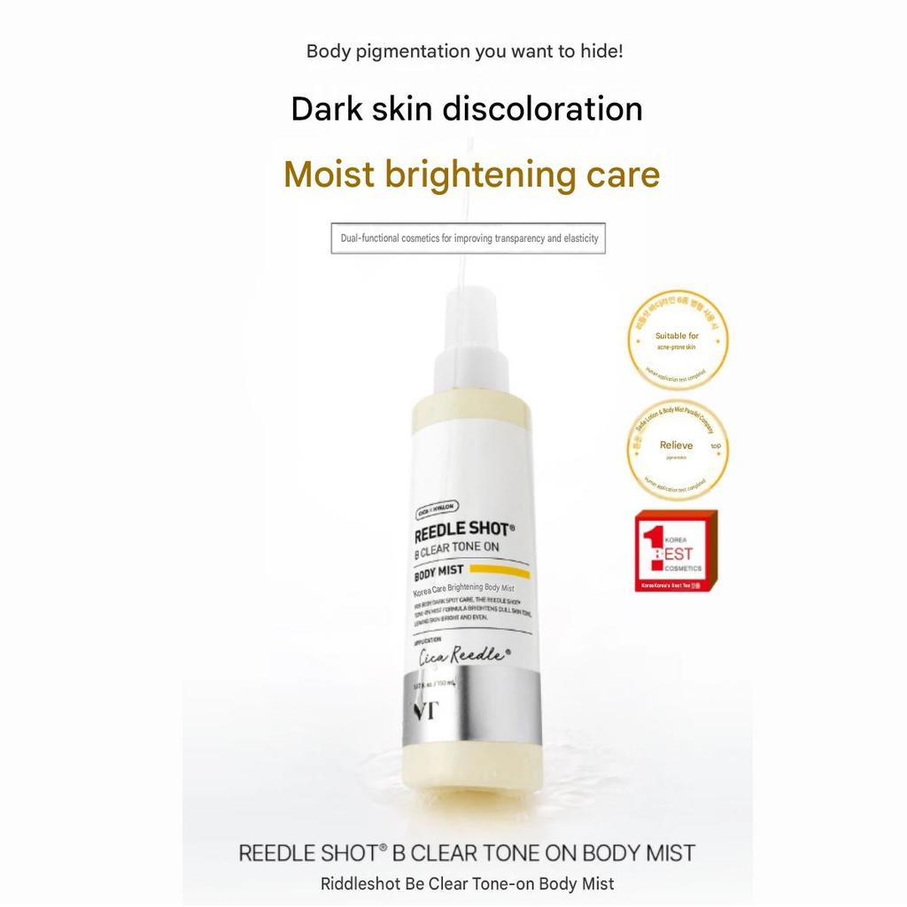 [VT] Reedle Shot B-Clear Tone-On Body Mist (150ml) / Exfoliating Body Spray Frizz Control Smooth Skin Texture Acne-Prone Skin K-Beauty