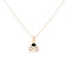 Cute Yellow Pink Red Purple Colors Mini Coccinella Pendant Necklace For Girls Golden Chain Jewelry Gift