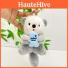 Cute Holding Otter Fish Keychain Soft Plush Toy For Car Keys And Bag Accessories