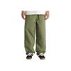 Vans Range Solid Color Loose Fit Tapered Comfortable Mid Waist Casual Pants Unisex Pants Dark-Green VN00000DZBF