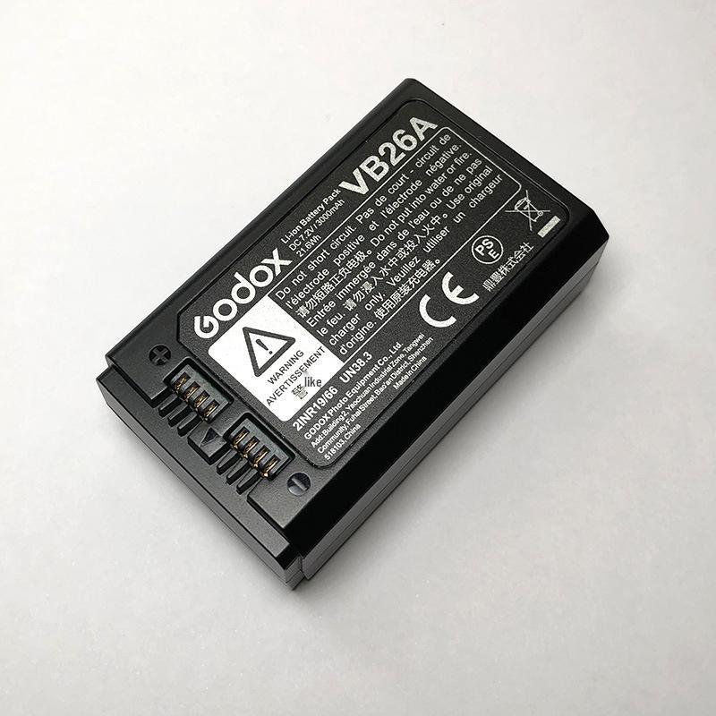 Godox V1/V860III/V850III Flash Upgraded VB26 Lithium Battery with Charger