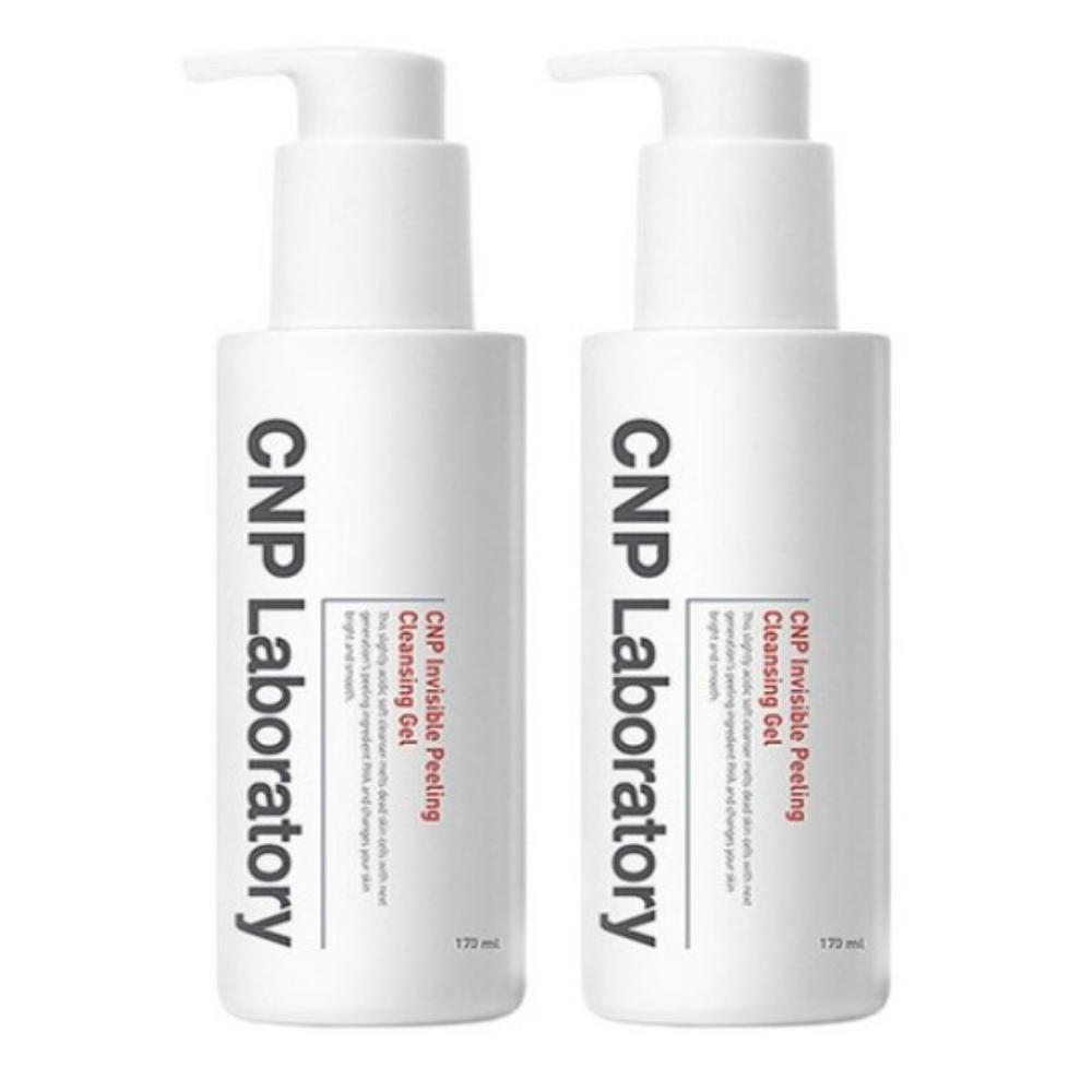 CNP Invisible Peeling Cleansing Gel PHA Exfoliating Facial Cleanser 170ml x 2