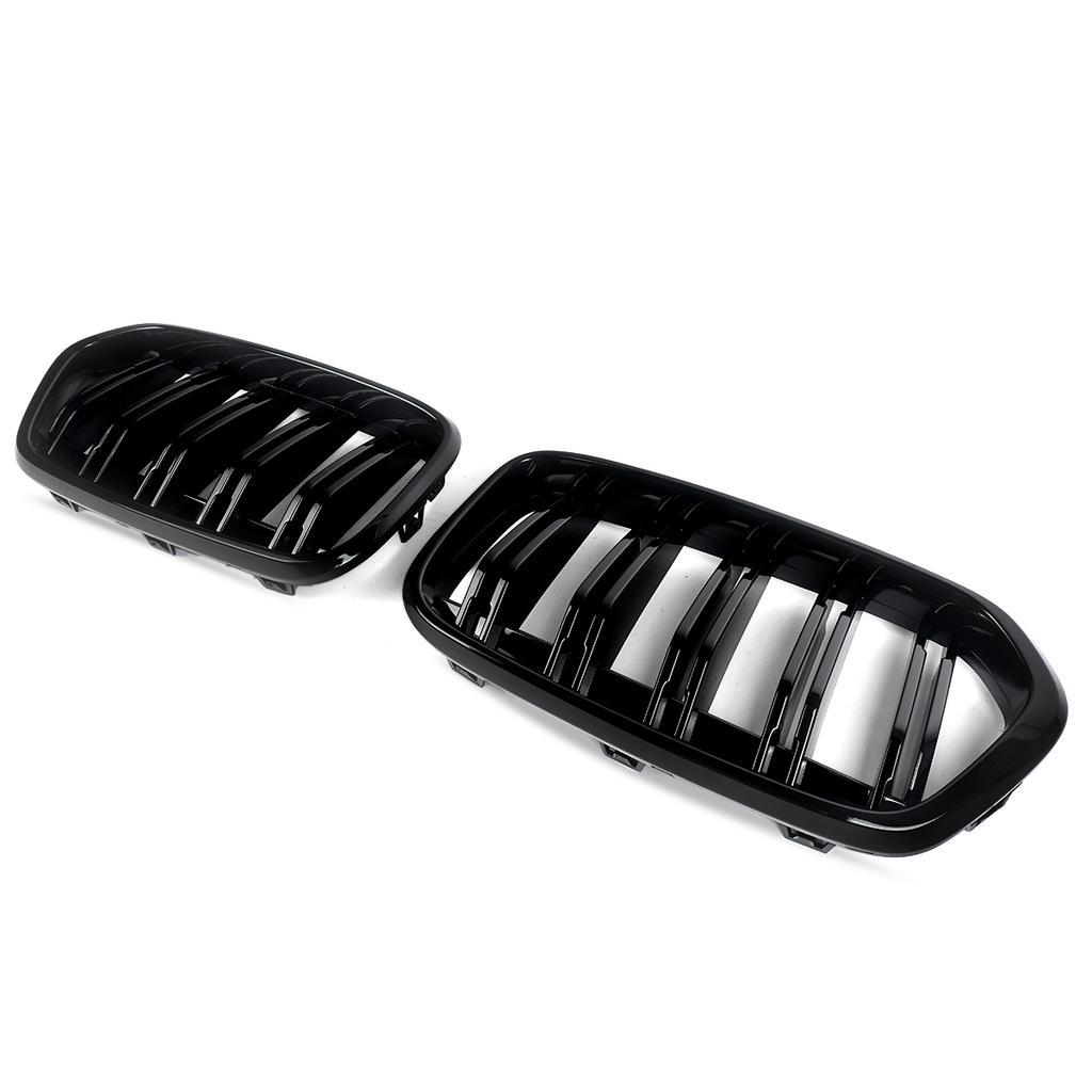 Car Styling Front Kidney Grille Dual Slat Grille For BMW X2 F39 2018-2023 Racing Grills Glossy Black Car accessories RDMEV1