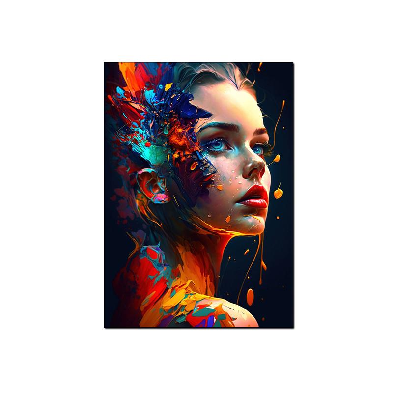 

Абстрактные красочные женские плакаты с принтом, современное настенное искусство, холст, картина для спальни, гостиной, украшения дома, Куадрос 40X50cm No Frame