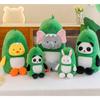 Cute Transforming Dinosaur Plush Toy For Kids' Birthday Gifts Short Hair Breathable Comfortable No Fading Available In Bunny Panda Duck Elephant