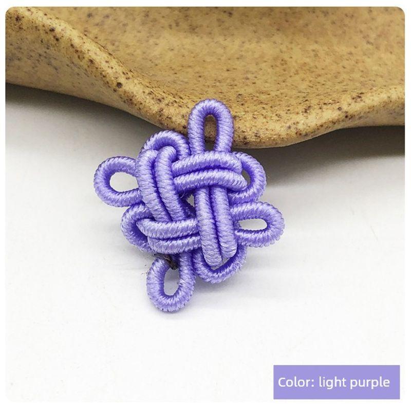 

Узел удачи DIY Ювелирные аксессуары Материалы Ручное плетение Браслет Ожерелье Веревка Ремешок для переноски Аксессуары для ювелирных изделий ручной работы Многоцветный Light purple(Small auspicious knot)