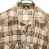 Gap 80s Vintage Check Pattern Long Sleeve Shirt Beige Men's Used