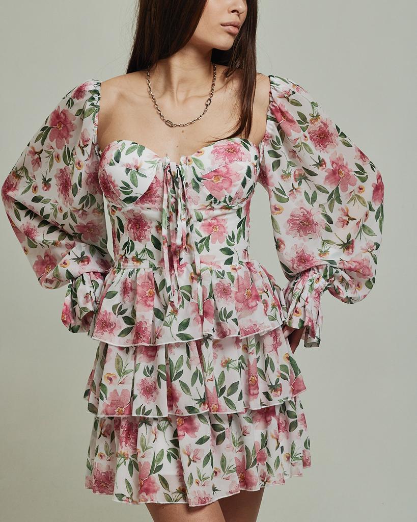 Summer Dress Milirud 528 SM Red and White