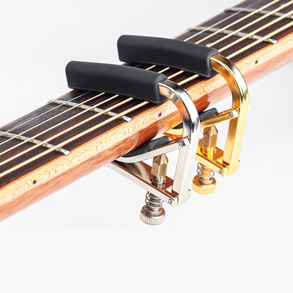 Alice A007V Guitar Capo for Acoustic & Classical Guitars, Adjustable Tension Metal Clamp, Universal Key Clamp