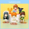 Playful Pvc Cardcaptor Sakura Cake Decoration Accessories Featuring Six Lovely Characters