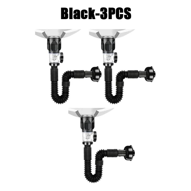 Universal Flip Stainless Steel Washbasin Washbasin Sink Wall Drainage Pipe Kitchen Bathroom Accessories Anti Odor Drainage Pipe