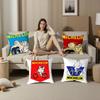 M-MichelinS T-Tyres Pillow Case Plush Fabric Soft  Pillowcase Double Sided Print Cushion Cover Household Gifts