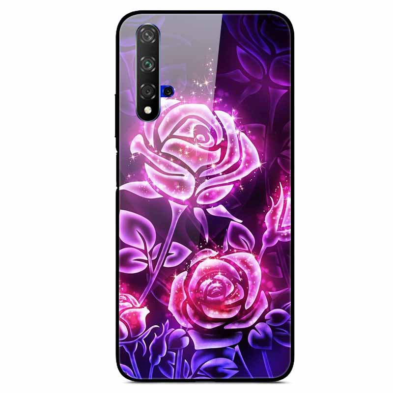 For Honor 20 Cases 20S 20Pro V20 Tempered Glass Hard Back Cover For Huawei Honor 20 Phone Cases Honor20 Pro Cover Honor20S V 20