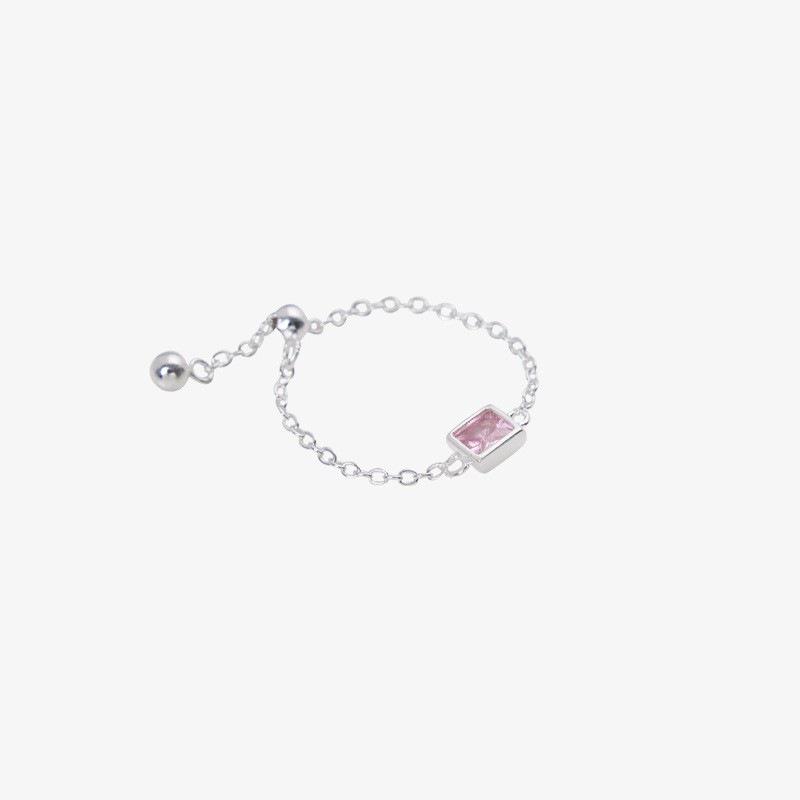 Geometric Layered Chain Ball Ring - Trendy Women's Statement Finger Accessory