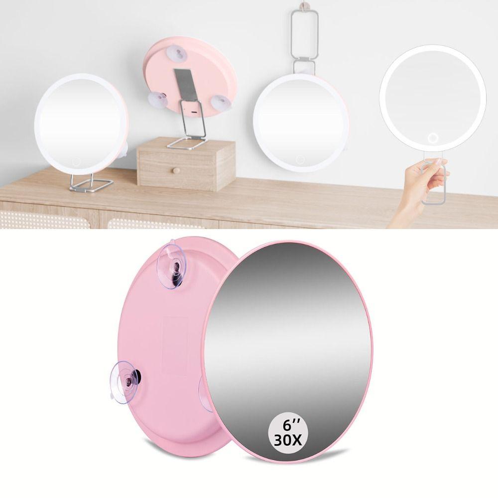 Round Travel Magnified Mirror 30X Vanity Mirror Decorative Makeup Magnifying Mirror  Bathroom