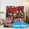 Custom Name Wrestling Entertainment Blanket bed sofa Blanket Flannel Blanket for Camping, Hiking, Picnic Essentials,gift for Fan family