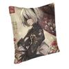 Nier Automata Anime Hentai Girl Sexy Yorha 2b Square Throw Pillow Cover Decoration 3D Two Side Printing Cushion Cover for Car