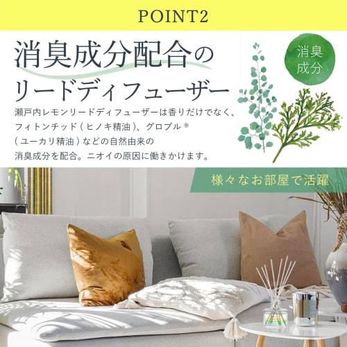 Daily Aroma Japan Reed Diffuser with Setouchi Lemon Scent (120ml) Made In Japan by Daily Aroma Japan. Citrus Scent with Hinoki and Eucalyptus Essentia