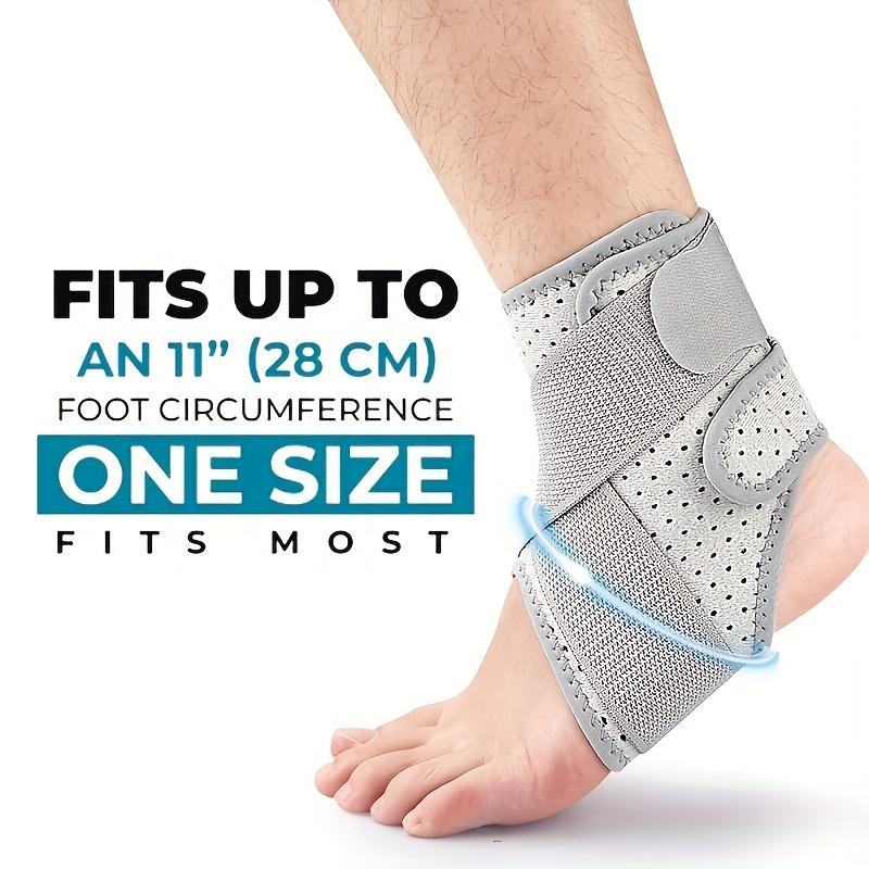 Adjustable Compression Ankle Brace - 1pc with Double Strap Support & Breathable Mesh