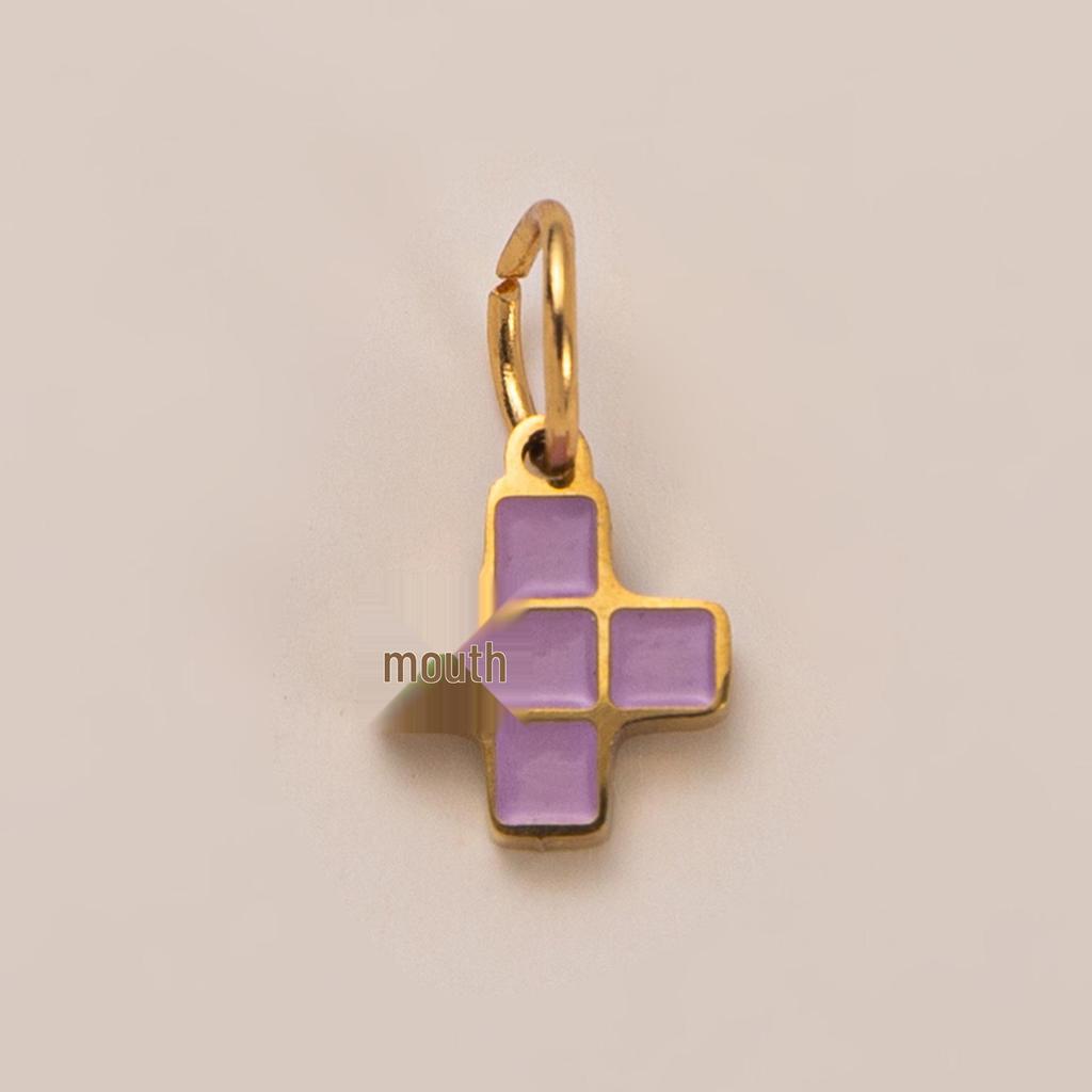 18K Gold Retention Stainless Steel Star Cloud Pendant DIY Accessory
